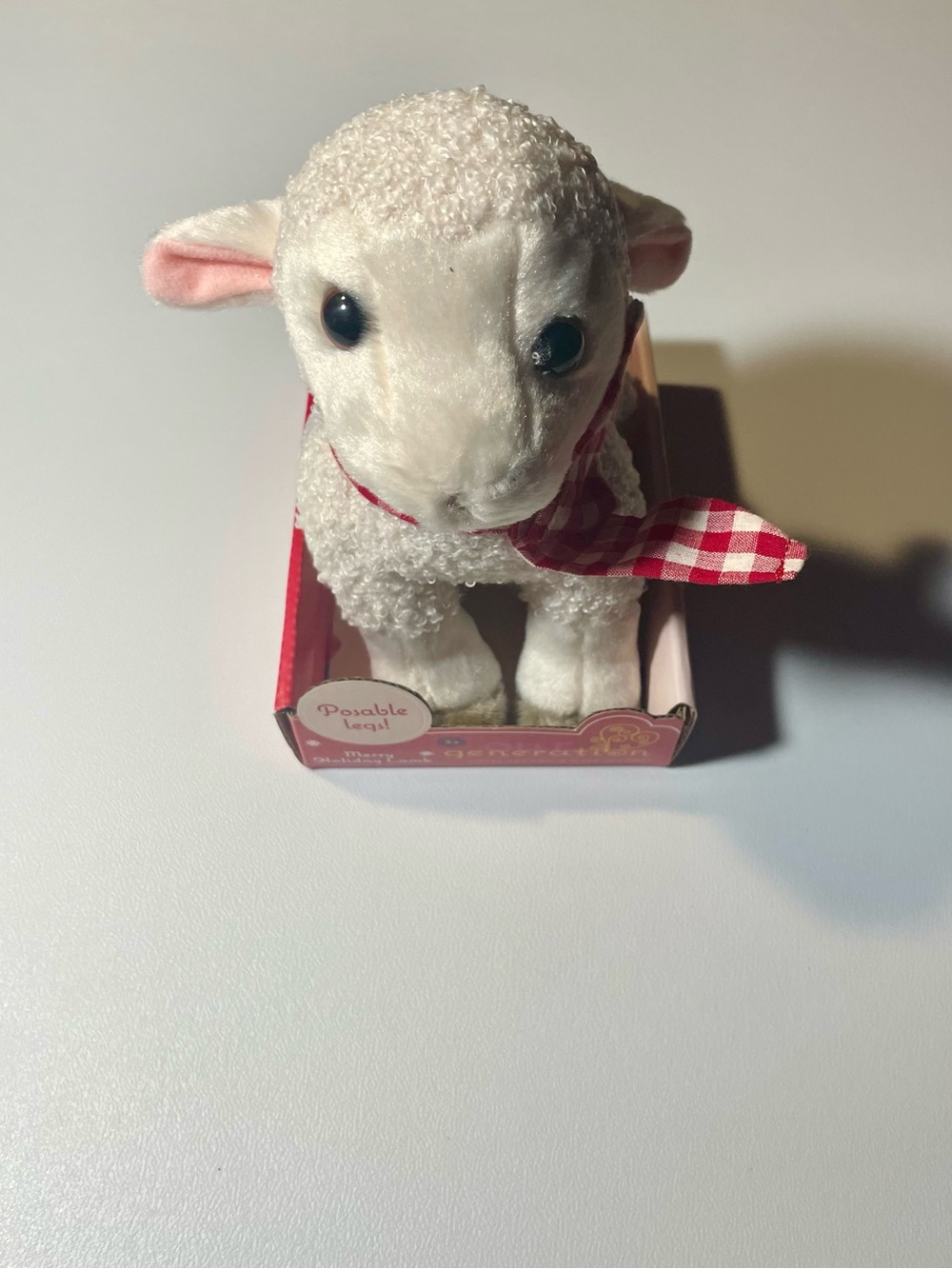 NWT Our Generation Merry Holiday Pet Lamb 6" Posable Plush Doll Toy Collectible